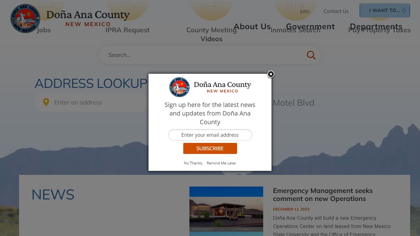 Doña Ana County, NM | Home